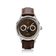 1968 Moonphase by AV86 vintage-inspired moonphase watch with sapphire crystal, textured dial, and brown leather strap