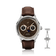 1968 Moonphase by AV86 luxury moonphase watch with sapphire crystal, textured dial, and brown leather strap