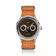 1968 Moonphase by AV86 luxury moonphase watch with sapphire crystal, vintage-inspired dial, and textured brown fabric strap