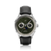 1968 Moonphase by AV86 luxury moonphase watch with sapphire crystal, textured dial, moonphase, and black leather strap