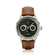 1968 Moonphase by AV86 vintage-inspired moonphase watch with sapphire crystal, steel case, textured dial, and brown leather strap