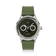 1968 Moonphase by AV86 luxury moonphase watch with textured dial, sapphire crystal, and green rubber strap in Danish design style