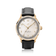 1968 Sixtyeight by AV86 vintage-inspired dress watch with sapphire crystal, gold case, minimalist dial, and black leather strap