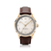 1968 Sixtyeight by AV86 vintage-inspired dress watch with sapphire crystal, gold case, delicate dial, and brown leather strap