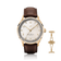 1968 Sixtyeight by AV86 vintage-inspired dress watch with sapphire crystal, minimalist dial, and brown leather strap