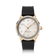 1968 Sixtyeight by AV86 vintage-inspired dress watch with gold case, sapphire crystal, and textured black rubber strap