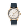 1968 Sixtyeight by AV86 vintage-inspired dress watch with sapphire crystal, gold case, subtle dial, and textured rubber strap