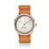 1968 Sixtyeight by AV86 vintage-inspired dress watch with sapphire crystal, gold case, and textured fabric strap