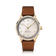 1968 Sixtyeight by AV86 vintage-inspired dress watch with gold case, sapphire crystal, subtle dial, and brown leather strap