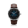1968 Sixtyeight by AV86 vintage-inspired dress watch with sapphire crystal, elegant sunray dial, and brown leather strap