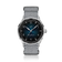 1968 Sixtyeight by AV86 vintage-inspired dress watch with sapphire crystal, sunray dial, and textured grey fabric strap