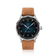 1968 Sixtyeight by AV86 vintage-inspired dress watch with sapphire crystal, sunray dial, and tan leather strap
