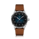 1968 Sixtyeight by AV86 vintage-inspired dress watch with sapphire crystal, sunray dial, and brown leather strap