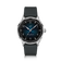 1968 Sixtyeight by AV86 vintage-inspired dress watch with sapphire crystal, textured dial, and black leather strap