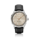 1968 Sixtyeight by AV86 vintage-inspired dress watch with sapphire crystal, polished case, champagne dial, and black leather strap