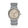 1968 Sixtyeight by AV86 vintage-inspired dress watch with sapphire crystal, delicately patterned dial, and woven fabric strap
