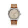 1968 Sixtyeight by AV86 vintage-inspired dress watch with champagne dial, sapphire crystal, and perforated brown leather strap