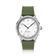 1968 Sixtyeight by AV86 vintage-inspired dress watch with sapphire crystal, clean white dial, and textured rubber strap