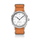 1968 Sixtyeight by AV86 vintage-inspired dress watch with sapphire crystal, minimalist dial, and textured fabric strap