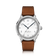 1968 Sixtyeight by AV86 vintage-inspired dress watch with sapphire crystal, minimalist dial, and brown leather strap
