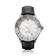 1970 Glacier GMT Automatic by AV86 luxury GMT watch with sapphire crystal, 24-hour bezel, and black leather strap