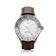 1970 Glacier GMT Automatic by AV86 luxury GMT watch with vintage-inspired dial, sapphire crystal, and brown leather strap