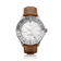 1970 Glacier GMT Automatic by AV86 vintage-inspired GMT watch with sapphire crystal, compass bezel, and brown leather strap