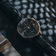 1844 Chronograph by AV86 luxury timepiece with sapphire crystal, chronograph dial, date display, and black leather strap