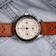 1960 Racing Chronograph by AV86 vintage-inspired chronograph with sapphire crystal, tachymeter bezel, and perforated brown leather strap