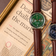 1934 Telechron by AV86 vintage-inspired chronograph with telemeter, sapphire crystal, and brown leather strap
