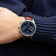 1934 Telechron by AV86 vintage-inspired chronograph with telemeter, sapphire crystal, brown leather strap, and steel case
