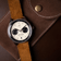 1934 Telechron by AV86 vintage-inspired chronograph with telemeter, sapphire crystal, and brown suede leather strap luxury timepiece