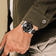 1956 Marine Automatic by AV86 vintage-inspired diver with sapphire crystal, automatic movement, and metal bracelet strap