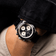1960 Racing Chronograph by AV86 vintage-inspired racing chronograph with sapphire crystal, sub-dials, and perforated leather strap