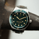 1926 At'sea, Green Turtle Vintage – AV86 럭셔리 다이버 워치 (39mm), Sapphire Crystal, 텍스처 다이얼, 메탈 브레이슬릿 스트랩