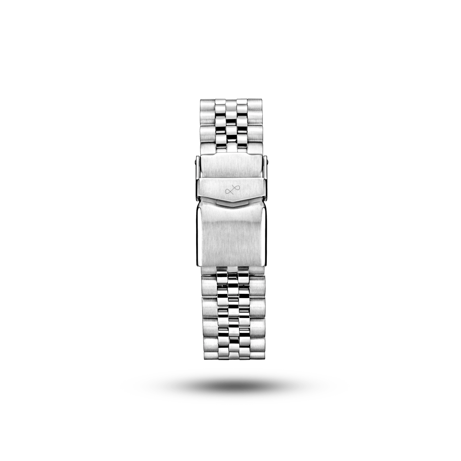 5-Link Vintage - Bracelet by AV86 stainless steel brushed and polished 5-link design with deployant clasp and engraved logo lock