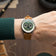 1968 Moonphase by AV86 featuring vintage-inspired moonphase dial, sapphire crystal, and brown leather strap in Nordic minimalist style