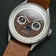 1968 Moonphase by AV86 vintage-inspired moonphase watch with textured dial, sapphire crystal, and brown leather strap