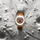1968 Moonphase by AV86 with vintage-inspired moonphase dial, sapphire crystal, and brown leather strap on textured lunar surface