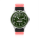 Fandango 'BOB', Green / Green by AV86 kids watch with luminous dial, easy velcro strap, stainless steel case, and playful design