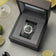 1564 Chronodate Automatic by AV86 luxury chronograph with sapphire crystal, vintage-inspired dial, and green leather strap in wooden box