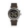 1564 Chronodate Automatic by AV86 vintage-inspired chronograph with sapphire crystal, automatic movement, and brown leather strap