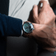 1815 Chronograph by AV86 with vintage-inspired dial, sapphire crystal, chronograph function, and brown leather strap on wrist