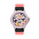 Fandango 'IBI', Pink / Army by AV86 kids watch with luminous big numbers, velcro strap, durable case, and playful camo dial design