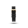 Silicone - Black by AV86 two-piece interchangeable silicone strap with textured pattern and gold plated pin buckle