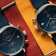 Chronographe 1815 Justin Gatlin par AV86, d'inspiration vintage, avec verre saphir, cadran texturé et bracelet en tissu