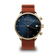 1815 Justin Gatlin, Gold / Blue Turtle vintage-inspired chronograph by AV86 with sapphire crystal and textured rubber strap