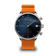 Chronographe Justin Gatlin 1815 par AV86, d'inspiration vintage, avec Verre saphir, cadran texturé, guichet de date et bracelet en caoutchouc orange