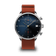 Chronographe Justin Gatlin 1815 par AV86 d'inspiration vintage, avec cadran texturé, Verre saphir et bracelet en caoutchouc texturé orange
