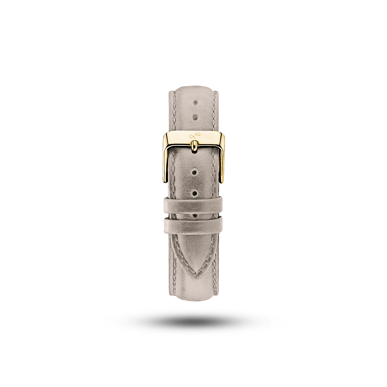 Suede - Sand two-piece high-quality leather strap with gold-plated pin buckle by AV86 Scandinavian luxury design